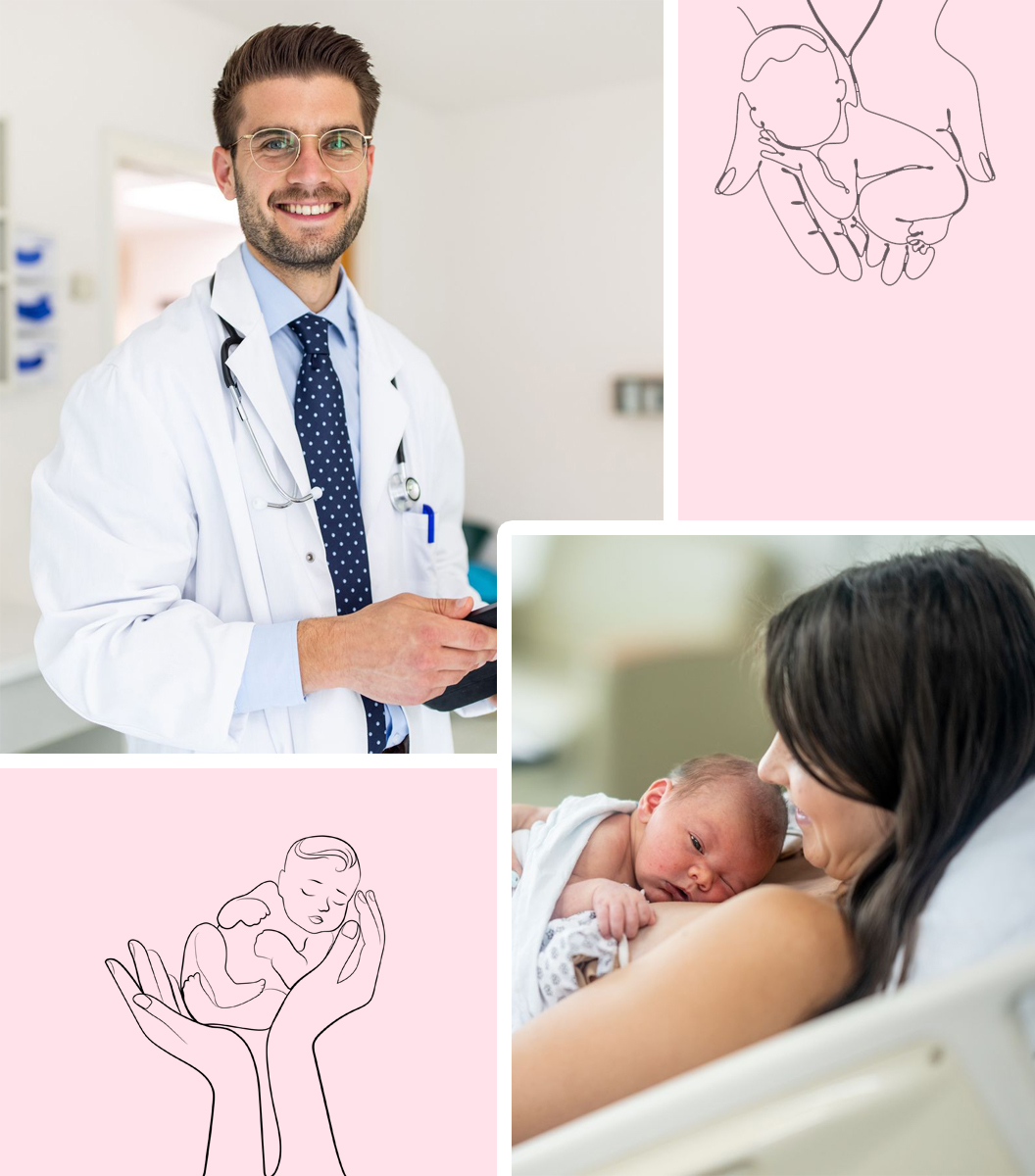 Doctor supporting neonatal care